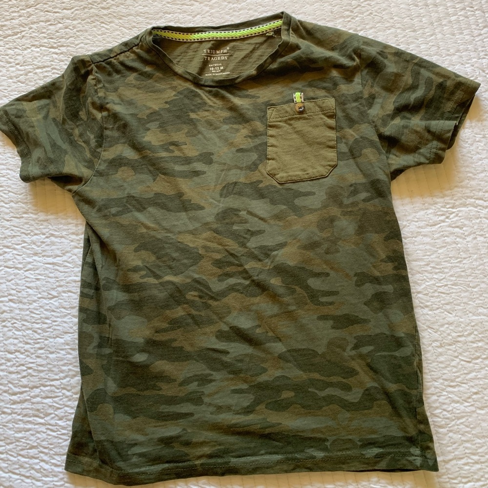 Boy’s camo shirt